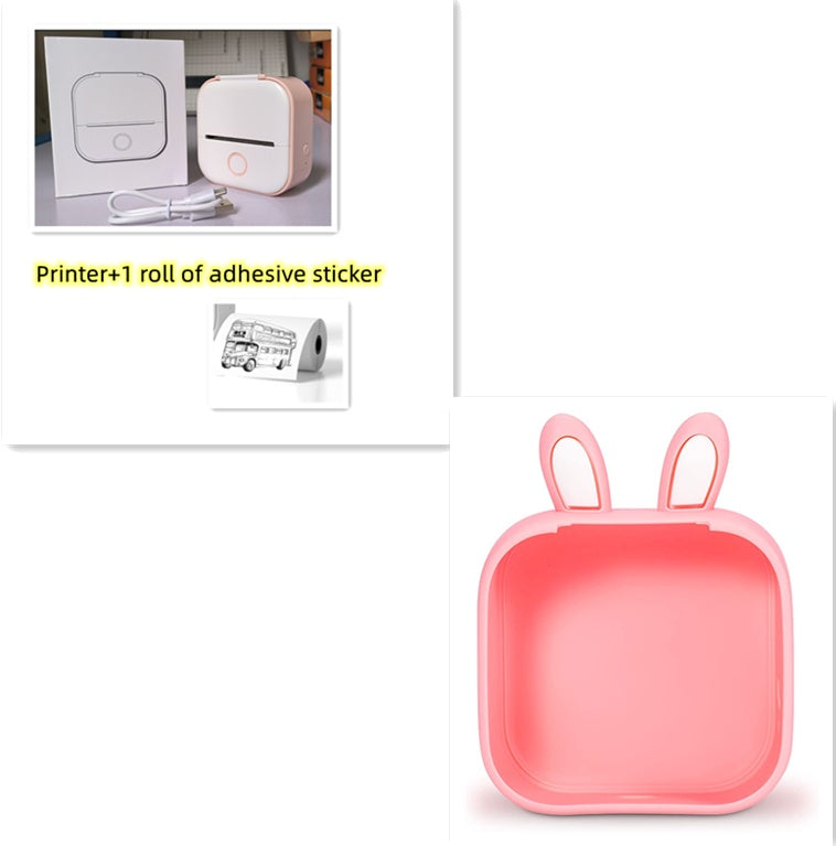 Portable Mini Thermal Label Printer Home Photo Printer Student Question Printer Bluetooth-compatible Mini Label Printer Price Tag