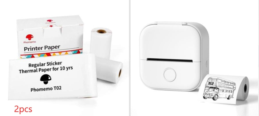 Portable Mini Thermal Label Printer Home Photo Printer Student Question Printer Bluetooth-compatible Mini Label Printer Price Tag