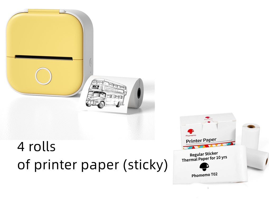 Portable Mini Thermal Label Printer Home Photo Printer Student Question Printer Bluetooth-compatible Mini Label Printer Price Tag