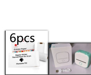 Portable Mini Thermal Label Printer Home Photo Printer Student Question Printer Bluetooth-compatible Mini Label Printer Price Tag
