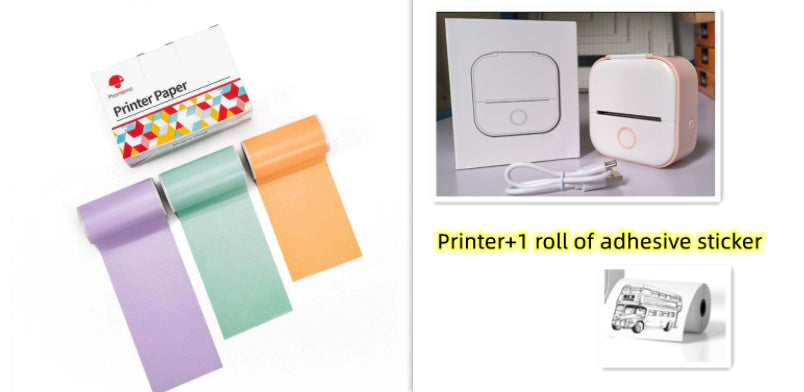 Portable Mini Thermal Label Printer Home Photo Printer Student Question Printer Bluetooth-compatible Mini Label Printer Price Tag