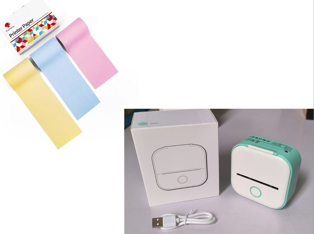 Portable Mini Thermal Label Printer Home Photo Printer Student Question Printer Bluetooth-compatible Mini Label Printer Price Tag