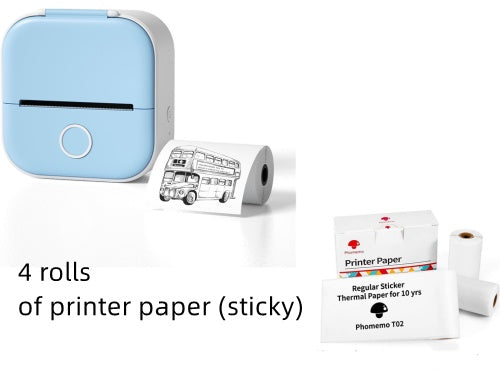 Portable Mini Thermal Label Printer Home Photo Printer Student Question Printer Bluetooth-compatible Mini Label Printer Price Tag
