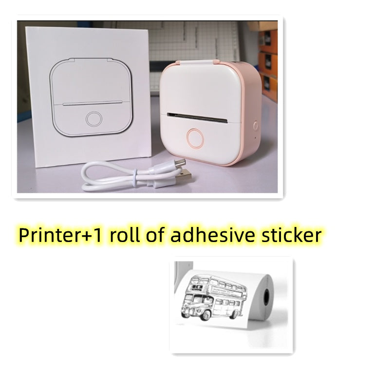 Portable Mini Thermal Label Printer Home Photo Printer Student Question Printer Bluetooth-compatible Mini Label Printer Price Tag