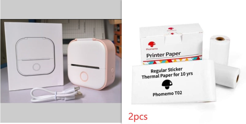 Portable Mini Thermal Label Printer Home Photo Printer Student Question Printer Bluetooth-compatible Mini Label Printer Price Tag
