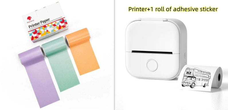 Portable Mini Thermal Label Printer Home Photo Printer Student Question Printer Bluetooth-compatible Mini Label Printer Price Tag