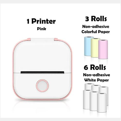 Portable Mini Thermal Label Printer Home Photo Printer Student Question Printer Bluetooth-compatible Mini Label Printer Price Tag