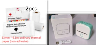 Portable Mini Thermal Label Printer Home Photo Printer Student Question Printer Bluetooth-compatible Mini Label Printer Price Tag