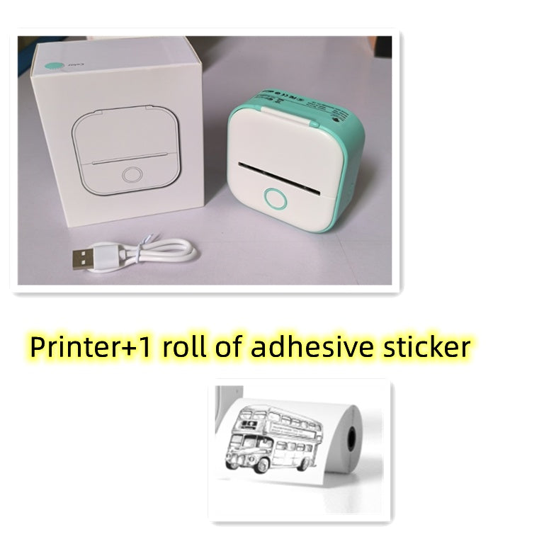 Portable Mini Thermal Label Printer Home Photo Printer Student Question Printer Bluetooth-compatible Mini Label Printer Price Tag