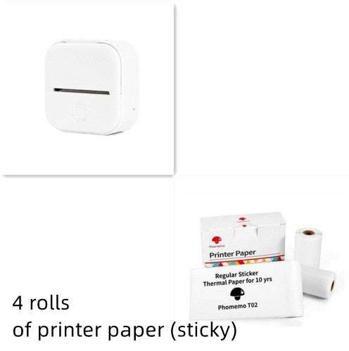 Portable Mini Thermal Label Printer Home Photo Printer Student Question Printer Bluetooth-compatible Mini Label Printer Price Tag