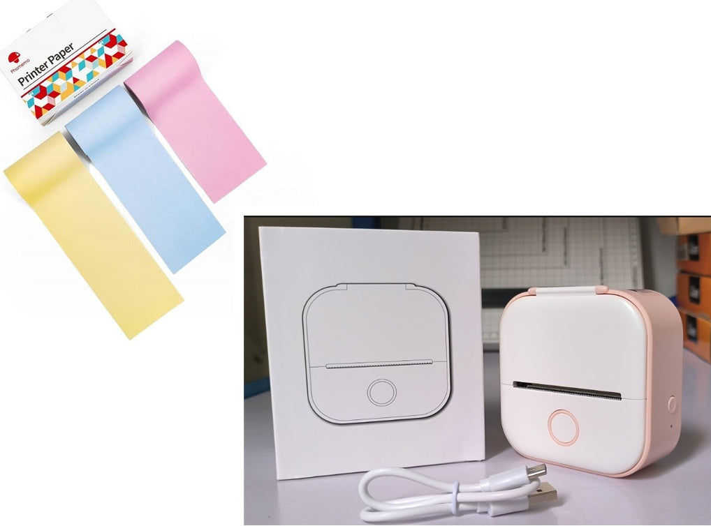 Portable Mini Thermal Label Printer Home Photo Printer Student Question Printer Bluetooth-compatible Mini Label Printer Price Tag